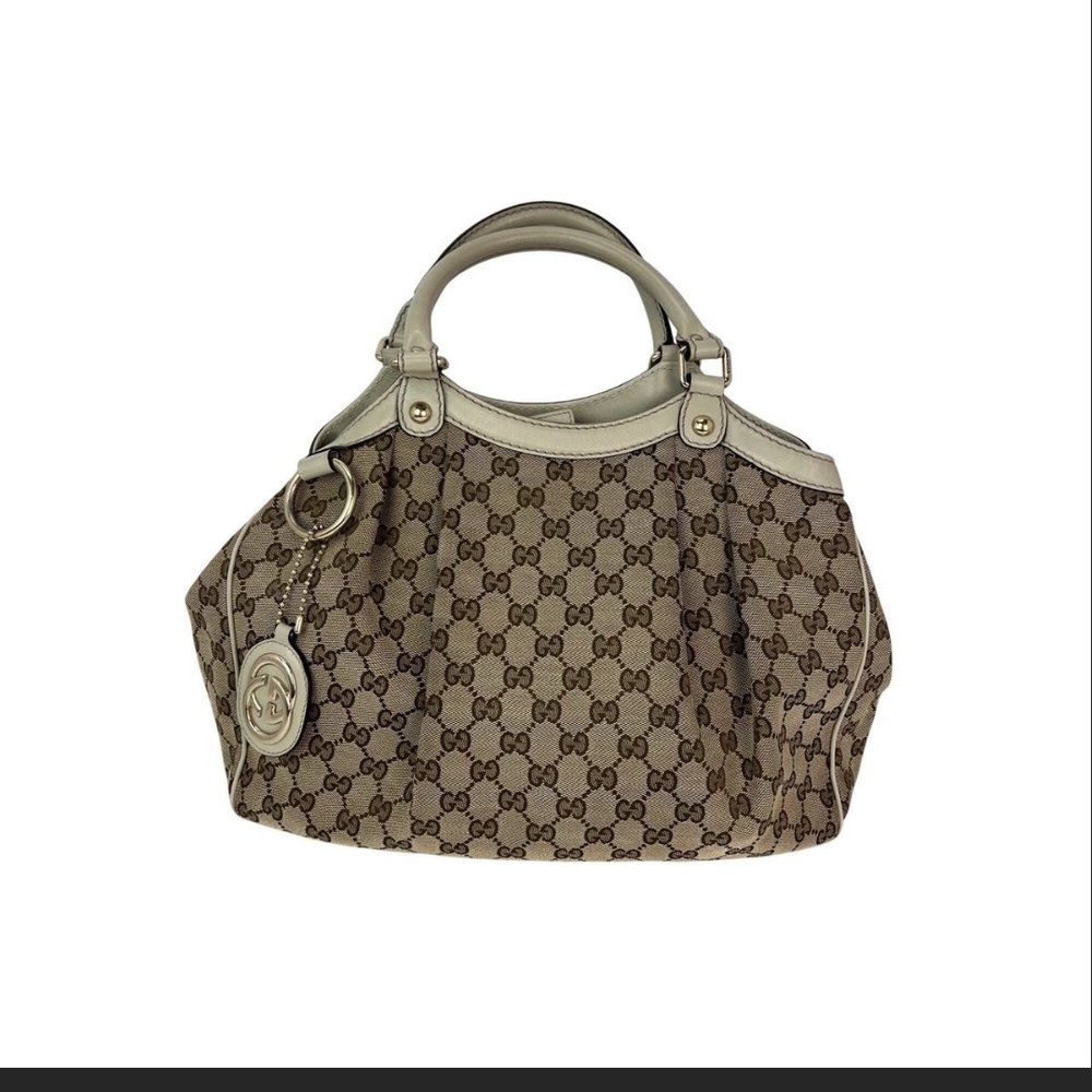 Gucci Beige and Brown Shoulder Bag
